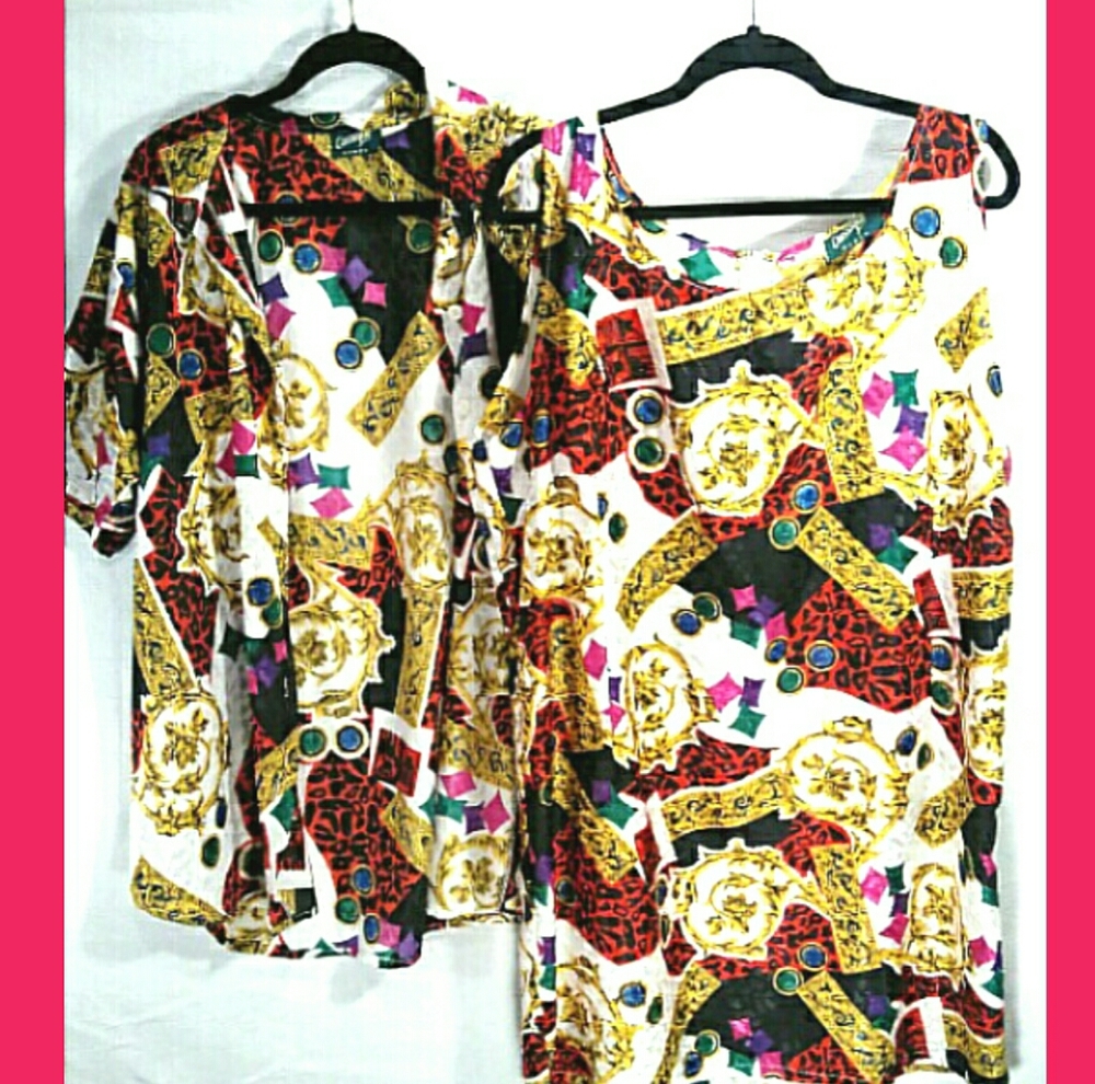 Women's 2Pc Dress & Blouse by Classique Size 3X